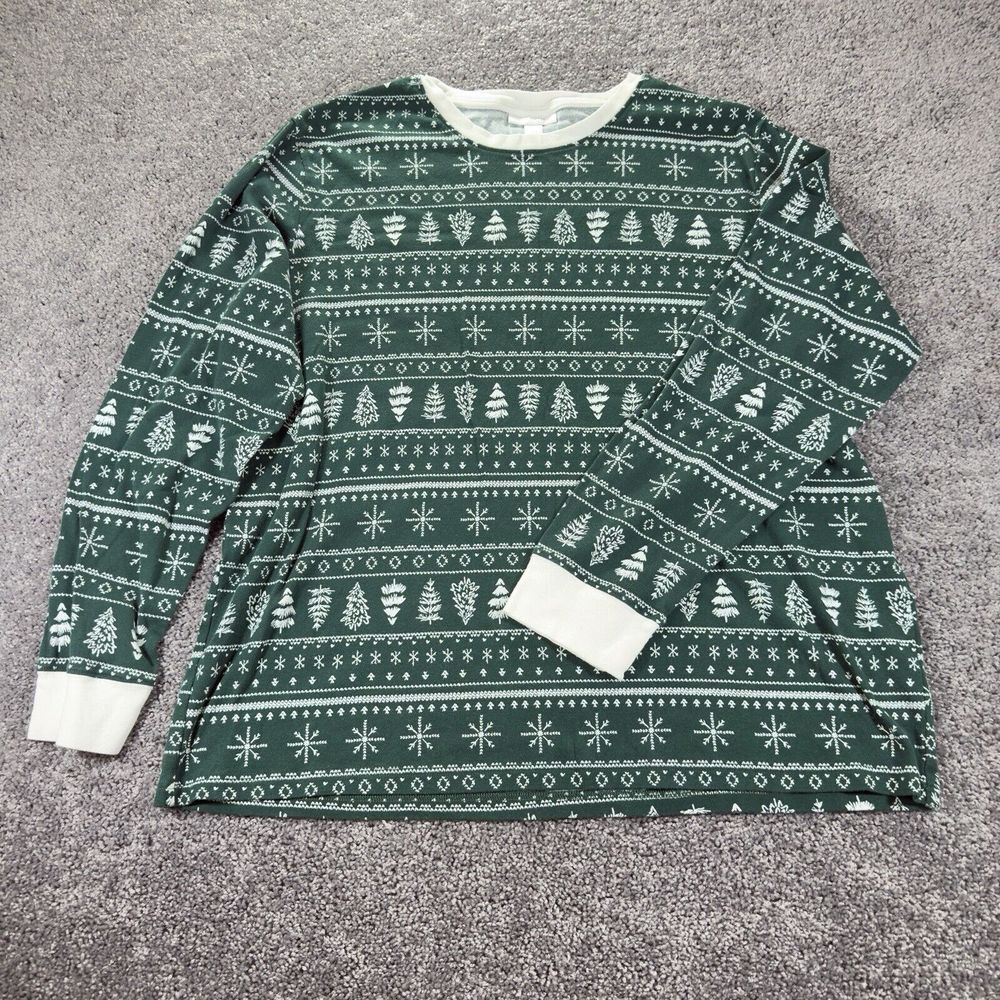Lauren Conrad Long Sleeve Women's‎ XL Green Christmas Tree Sweater Lightweight
